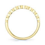 0.75CT 14K Y/G DIAMOND BAGUETTE BEZEL BAND