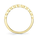 0.75CT 14K Y/G DIAMOND BAGUETTE BEZEL BAND