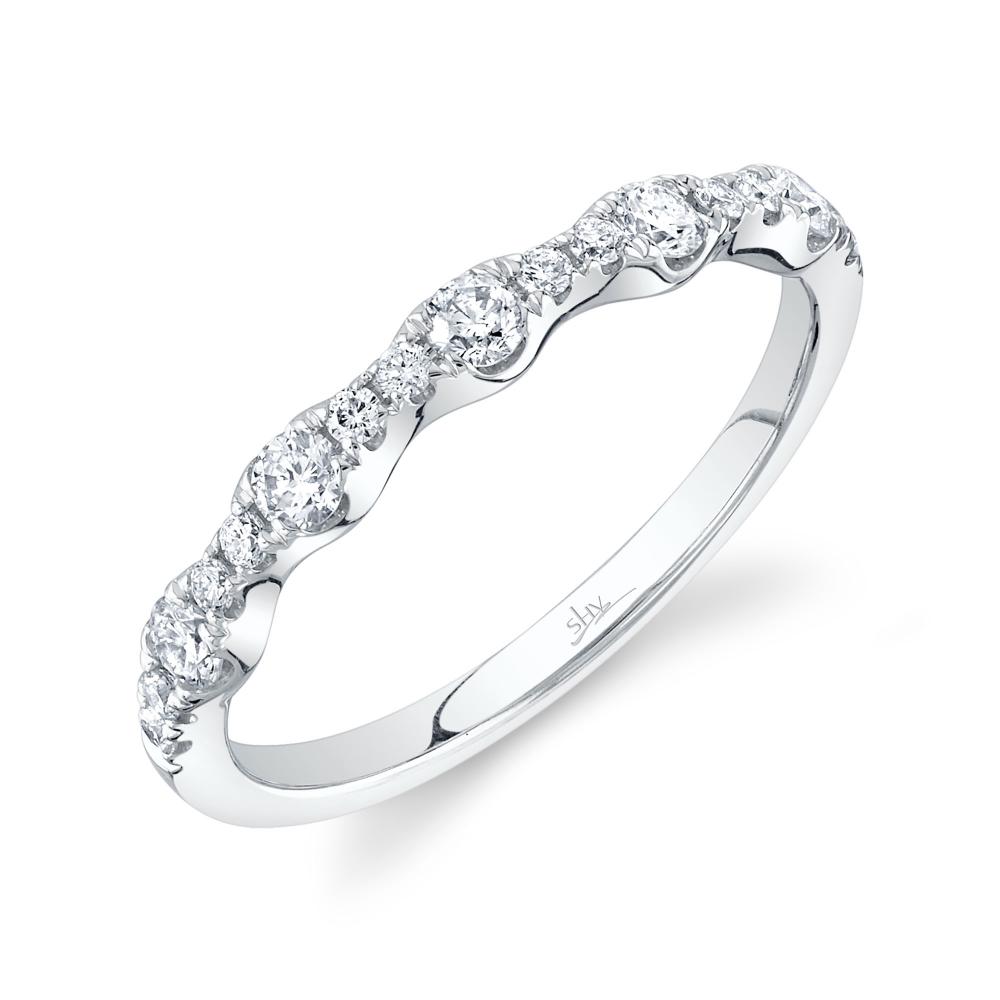 0.40CT 14K W/G DIAMOND LADYS BAND