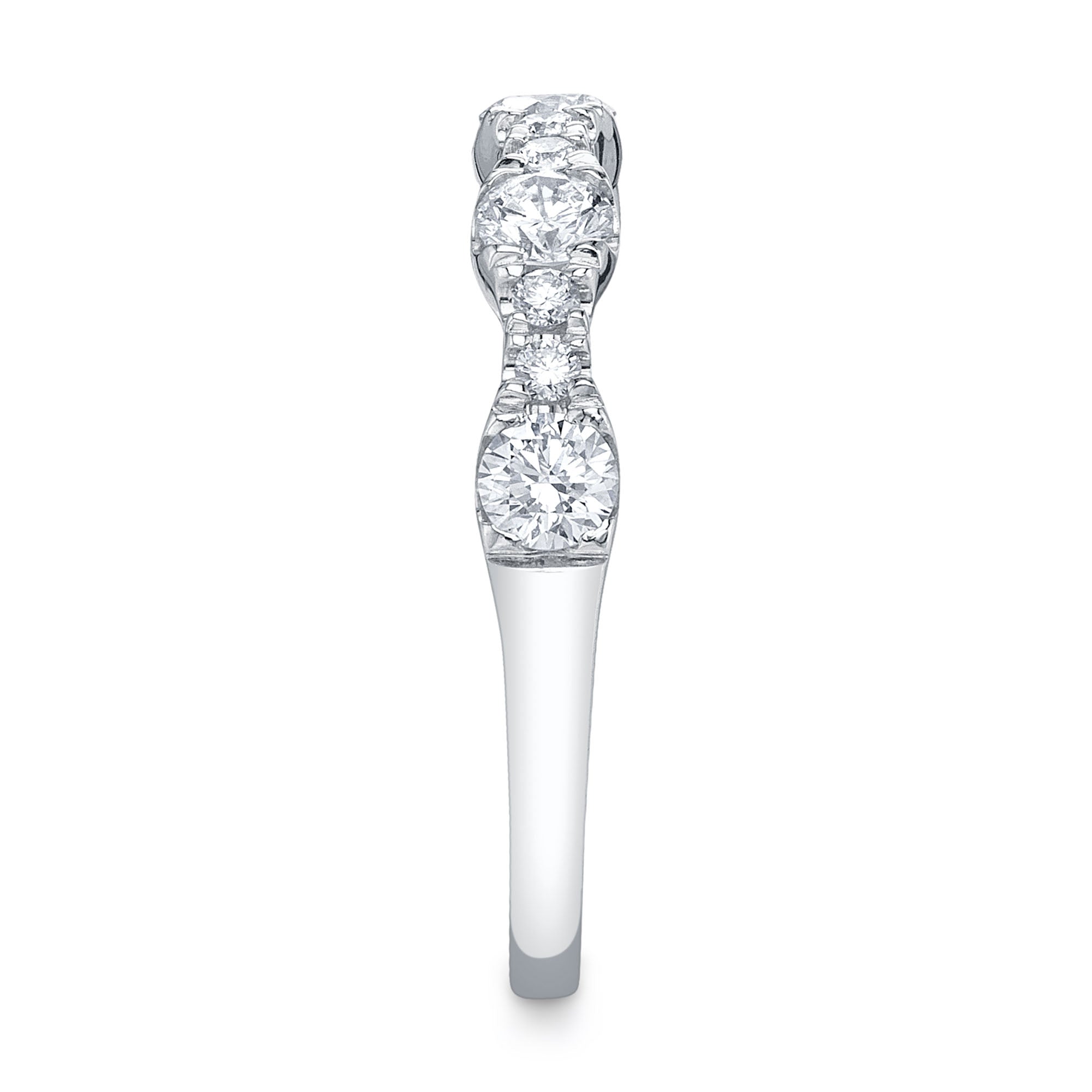 0.77CT 14K W/G DIAMOND LADYS BAND