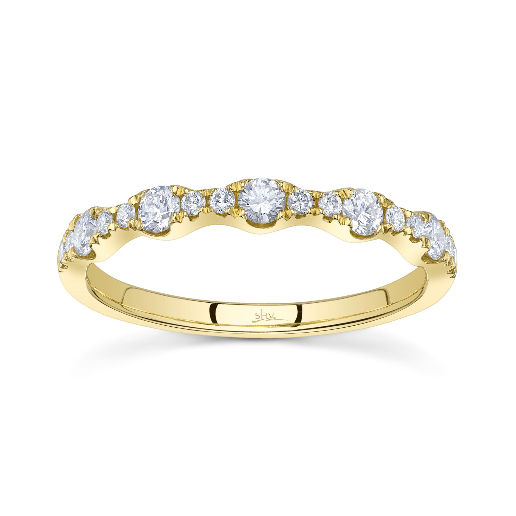 0.40CT 14K Y/G DIAMOND LADYS BAND
