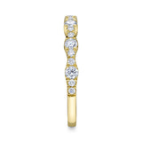 0.40CT 14K Y/G DIAMOND LADYS BAND