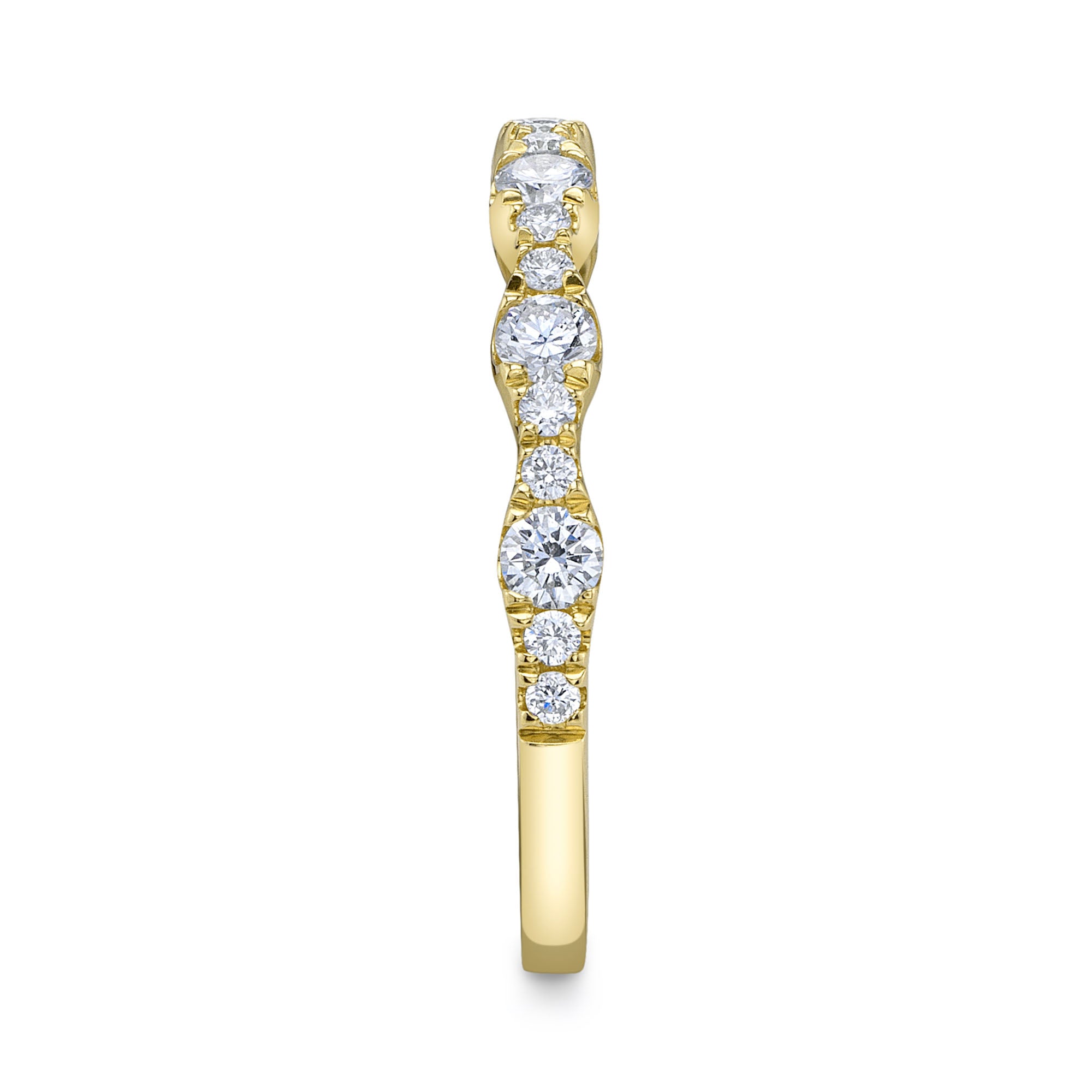 0.40CT 14K Y/G DIAMOND LADYS BAND