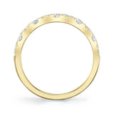0.40CT 14K Y/G DIAMOND LADYS BAND