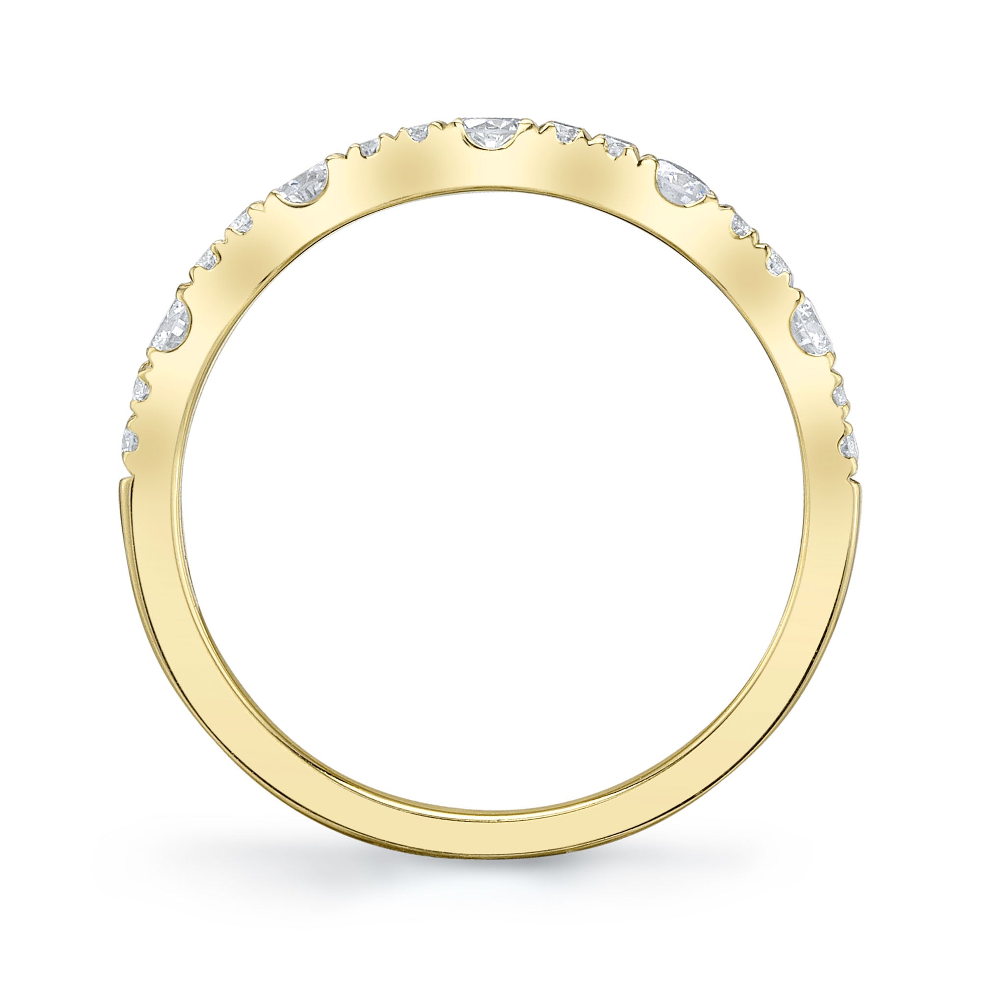 0.40CT 14K Y/G DIAMOND LADYS BAND