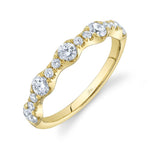 0.77CT 14K Y/G DIAMOND LADYS BAND