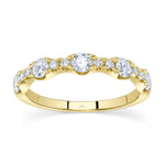 0.77CT 14K Y/G DIAMOND LADYS BAND