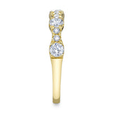 0.77CT 14K Y/G DIAMOND LADYS BAND