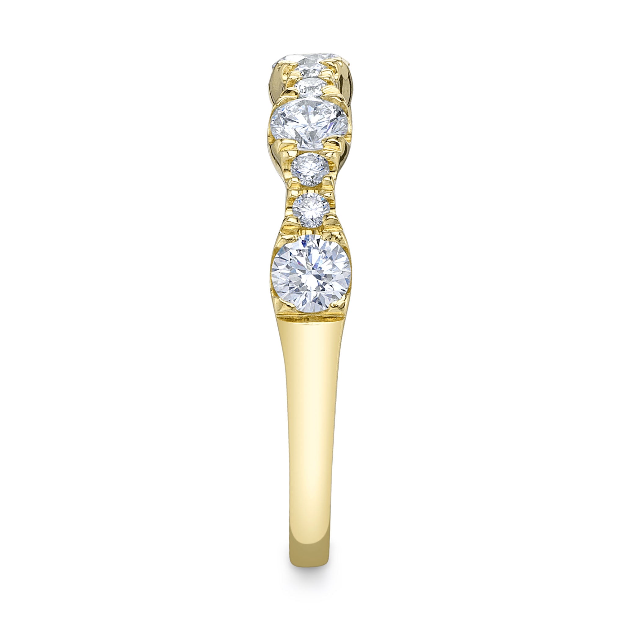 0.77CT 14K Y/G DIAMOND LADYS BAND