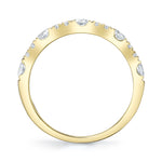 0.77CT 14K Y/G DIAMOND LADYS BAND