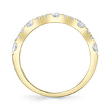 0.77CT 14K Y/G DIAMOND LADYS BAND