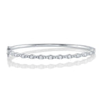 1.30CT 14K W/G DIAMOND BANGLE