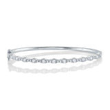 1.30CT 14K W/G DIAMOND BANGLE