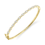 1.30CT 14K Y/G DIAMOND BANGLE