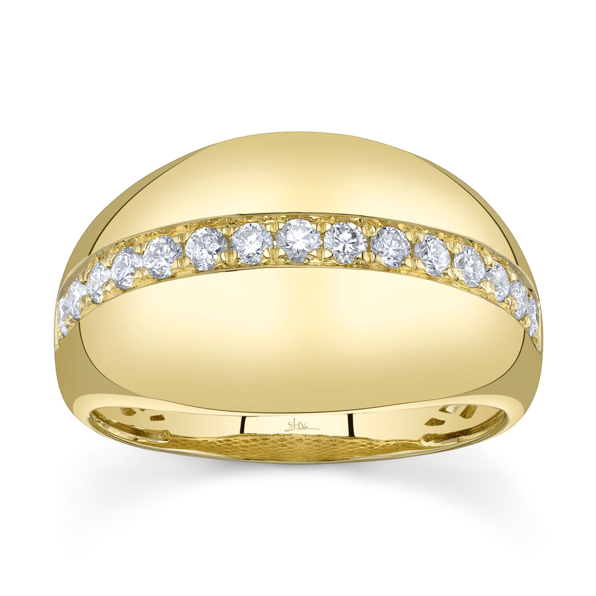 0.43CT 14K Y/G DIAMOND LADYS RING