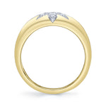 0.33CT 14K Y/G DIAMOND STAR RING
