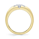 0.33CT 14K Y/G DIAMOND STAR RING