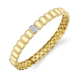 0.15CT 14K Y/G DIAMOND BANGLE