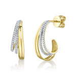 0.20CT 14K Y/G DIAMOND EARRING