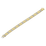 1.48CT 14K Y/G DIAMOND RIBBED BRACELET