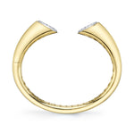 0.88CT 14K2T Y/W DIAMOND PAVE BANGLE