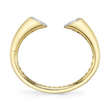 0.88CT 14K2T Y/W DIAMOND PAVE BANGLE