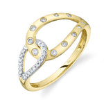 0.15CT 14K Y/G DIAMOND LADYS RING