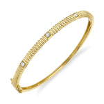 0.16CT 14K Y/G DIAMOND BANGLE