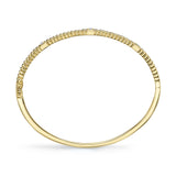 0.16CT 14K Y/G DIAMOND BANGLE