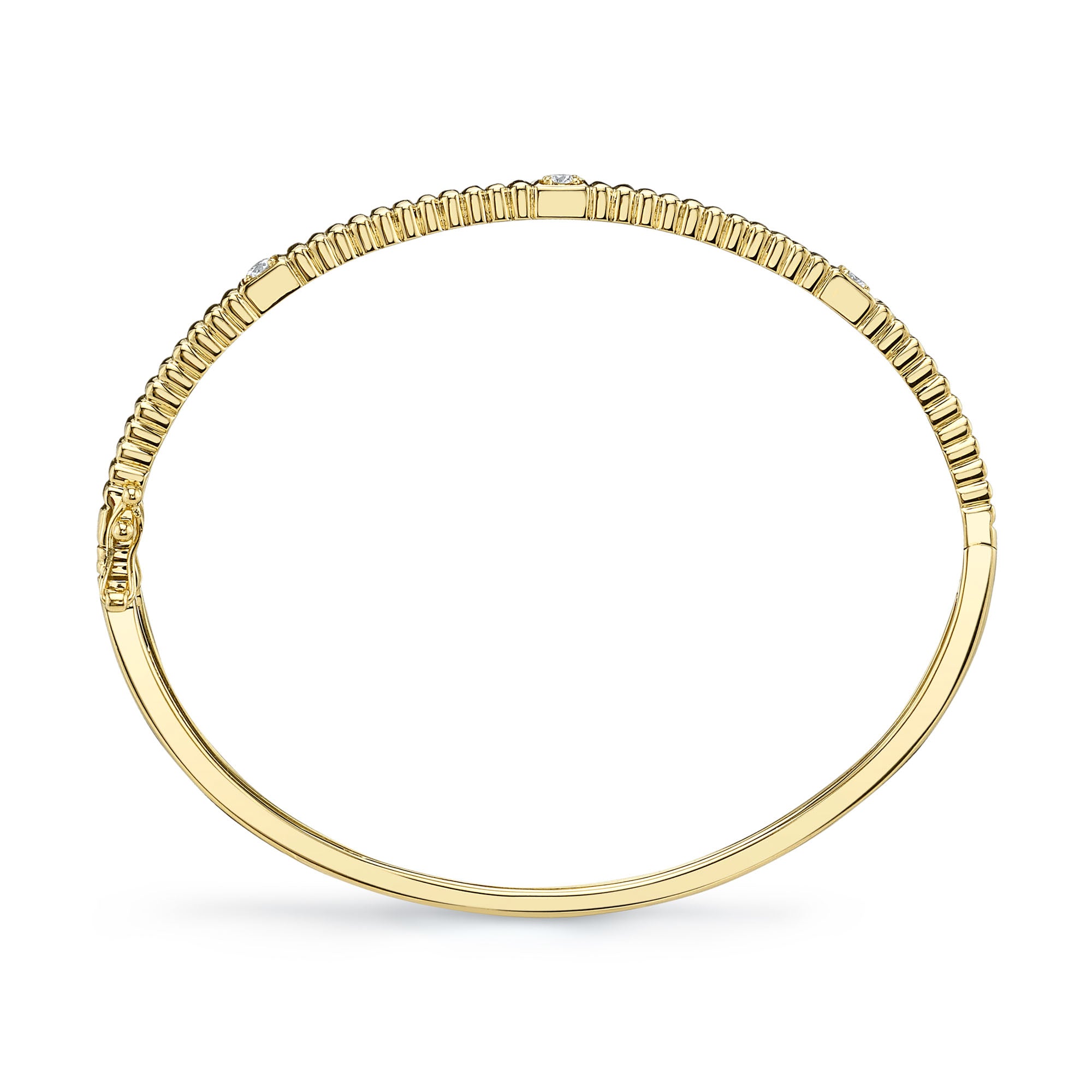 0.16CT 14K Y/G DIAMOND BANGLE