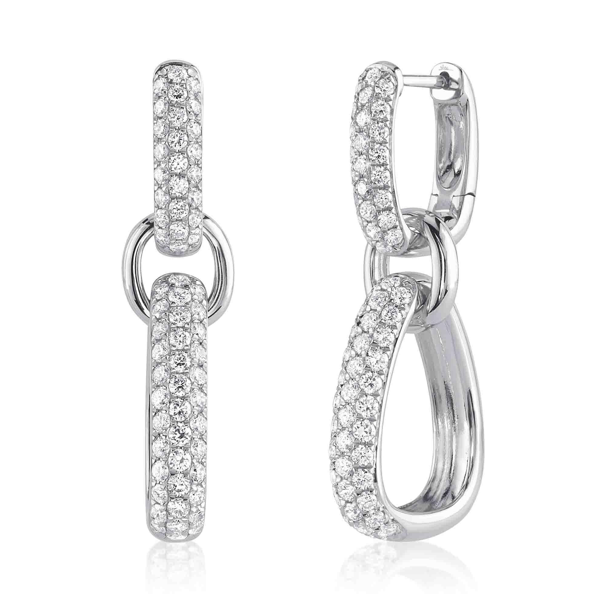 1.45CT 14K W/G DIAMOND EARRING