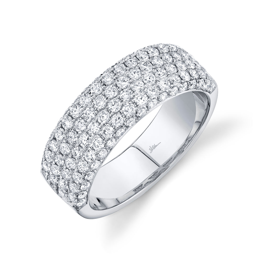 1.32CT 14K W/G DIAMOND LADYS PAVE BAND