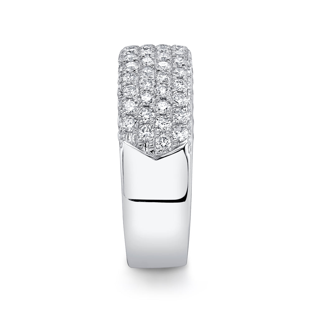 1.32CT 14K W/G DIAMOND LADYS PAVE BAND