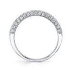 1.32CT 14K W/G DIAMOND LADYS PAVE BAND