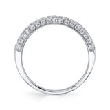 1.32CT 14K W/G DIAMOND LADYS PAVE BAND