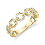 0.22CT 14K Y/G DIAMOND LINK RING