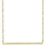 0.08CT 14K Y/G DIAMOND BAR NECKLACE