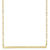 0.08CT 14K Y/G DIAMOND BAR NECKLACE