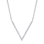 0.12CT 14K W/G DIAMOND NECKLACE