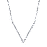0.12CT 14K W/G DIAMOND NECKLACE