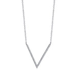 0.12CT 14K W/G DIAMOND NECKLACE
