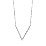 0.12CT 14K W/G DIAMOND NECKLACE