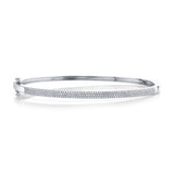 0.52CT 14K W/G DIAMOND PAVE BANGLE