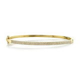 0.52CT 14K Y/G DIAMOND PAVE BANGLE