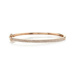 0.52CT 14K R/G DIAMOND PAVE BANGLE