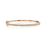 0.52CT 14K R/G DIAMOND PAVE BANGLE