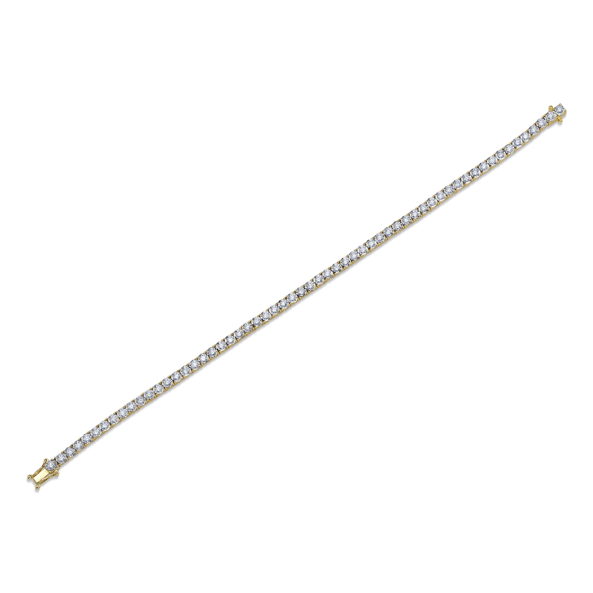 2.02CT 14K Y/G DIAMOND TENNIS BRACELET