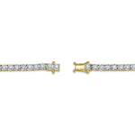 2.02CT 14K Y/G DIAMOND TENNIS BRACELET