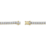 2.02CT 14K Y/G DIAMOND TENNIS BRACELET