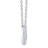 0.15CT 14K W/G DIAMOND PAVE CIRCLE NECKLACE